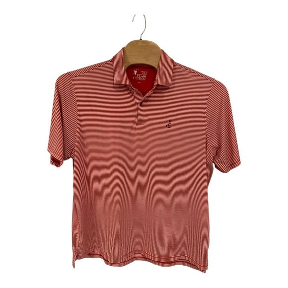 Royal Poinciana Golf Club FG Tech Stretch Polo Shirt Men's 2XL Red Striped EUC‎ - Picture 1 of 8